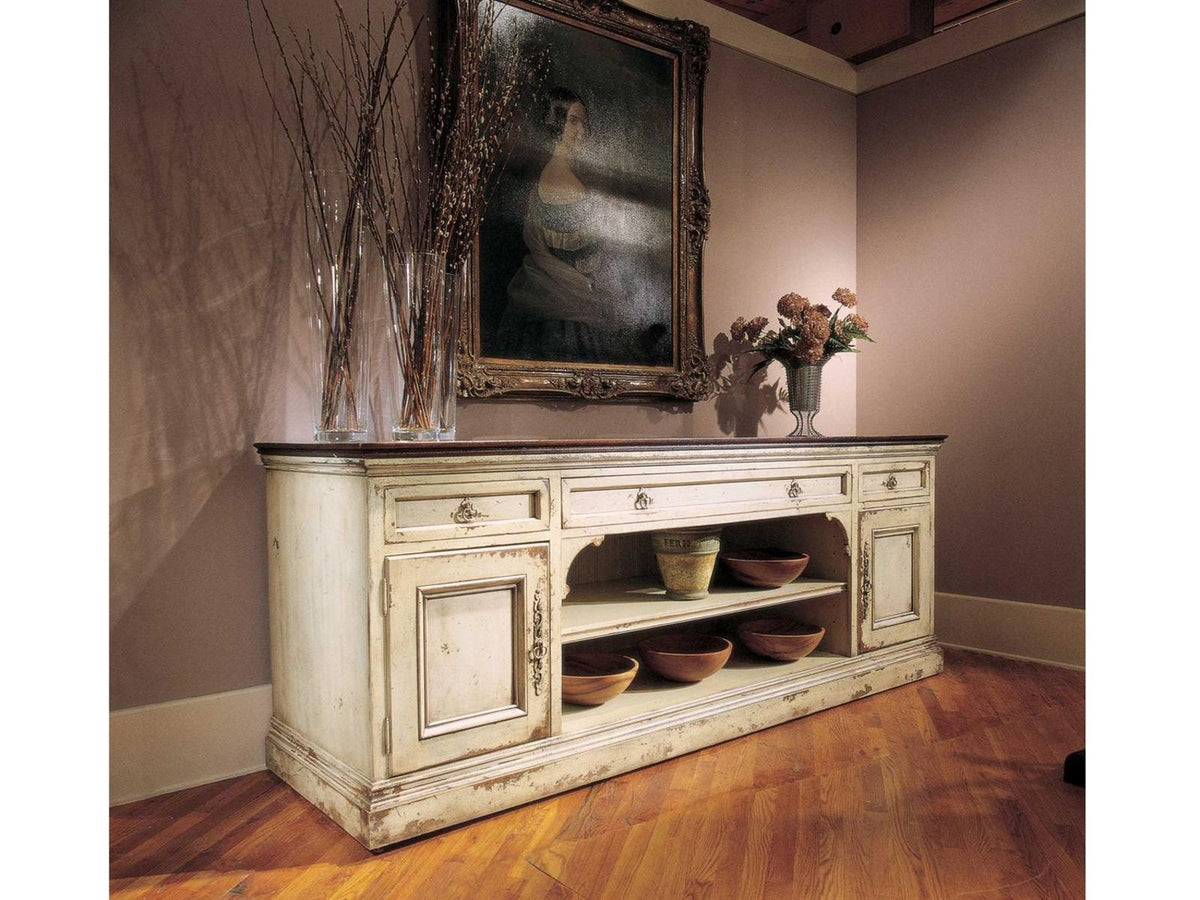 Sussex 99-Inch Sideboard with Carved Top