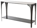 Cove Rectangular Console Table with Marble Top