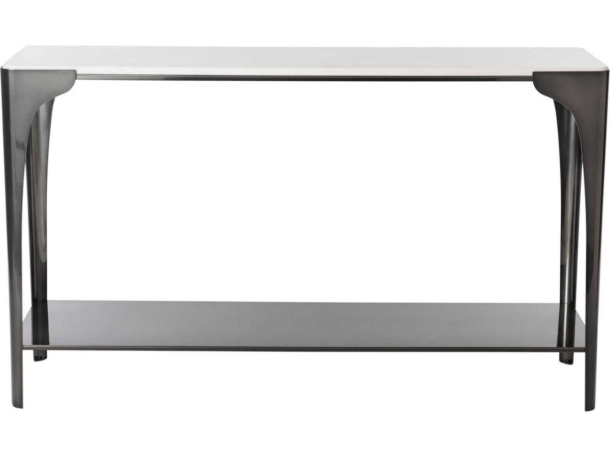Cove Rectangular Console Table with Marble Top