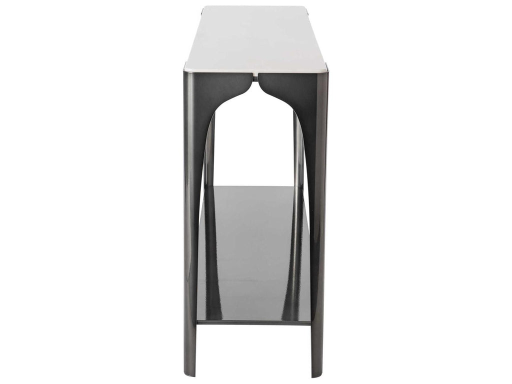 Cove Rectangular Console Table with Marble Top