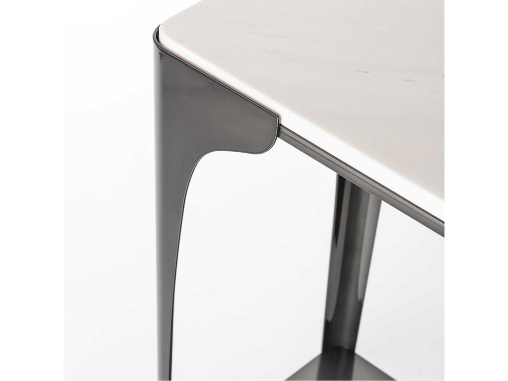 Cove Rectangular Console Table with Marble Top