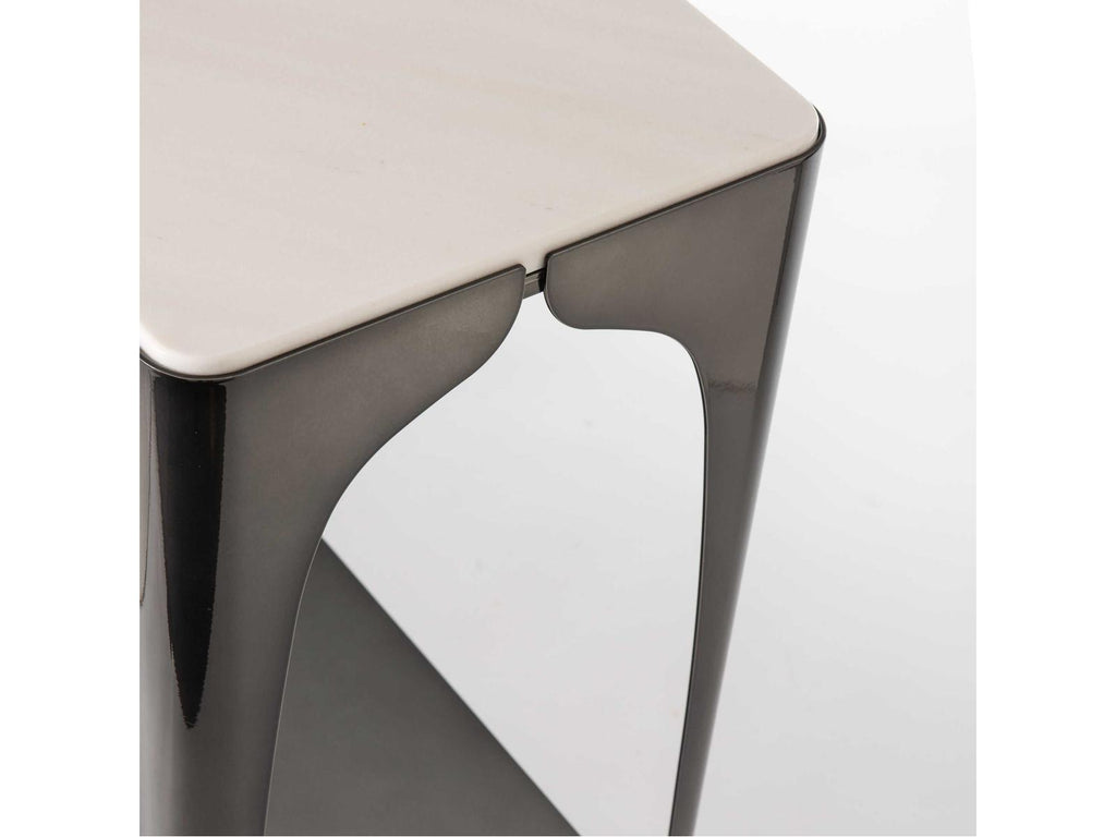 Cove Rectangular Console Table with Marble Top