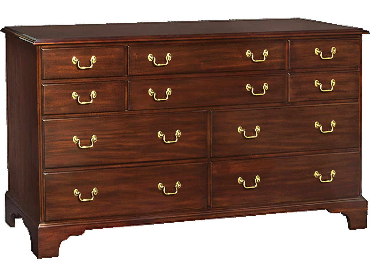 Traditional Triple Dresser Solid Wood