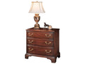 3-Drawer Bowfront Chest Nightstand