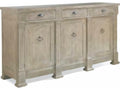 Urban Loft 75 Inch Ash Wood Sideboard in Washed Canvas