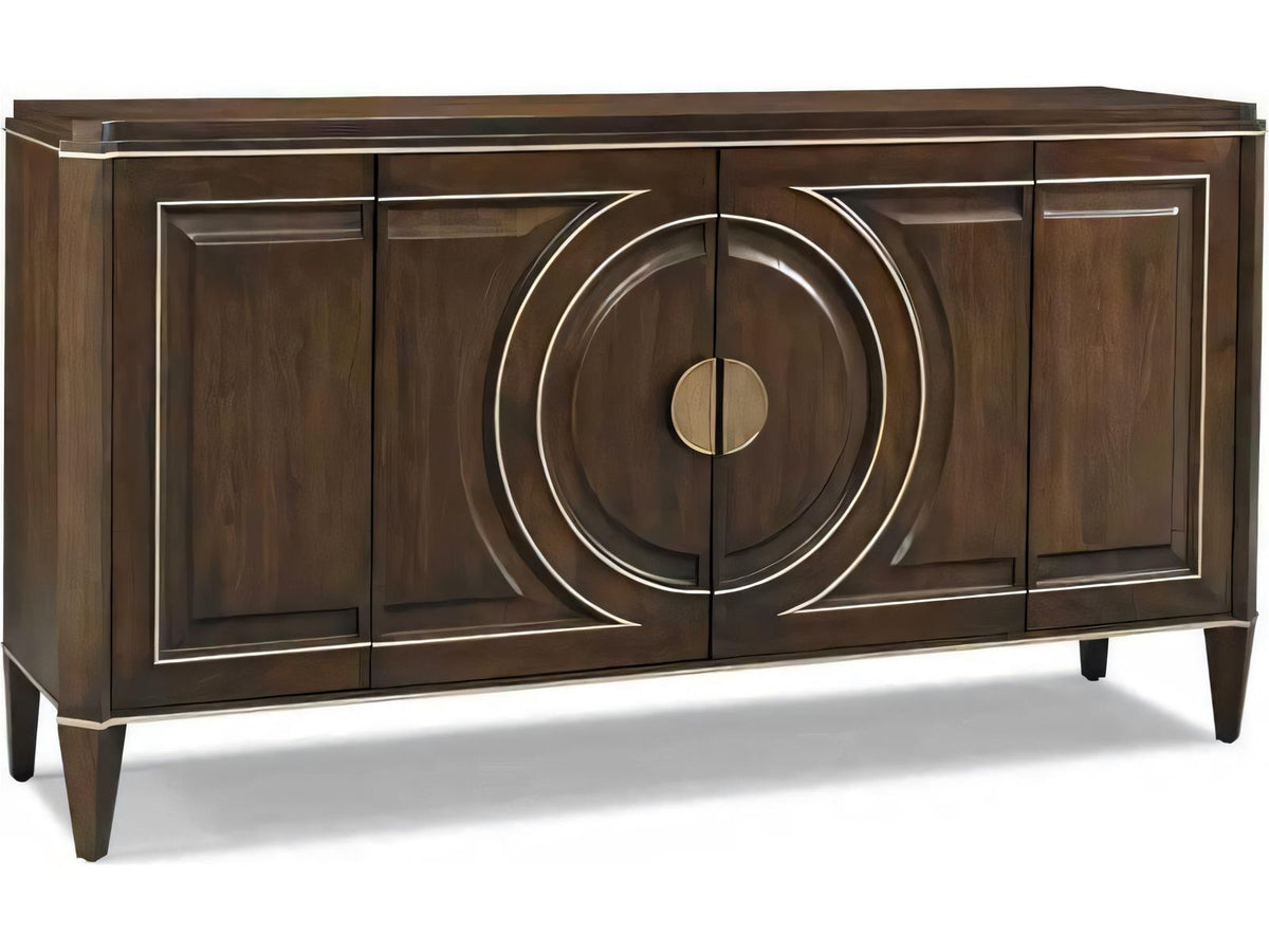 Terra Modern Leone 76-Inch Walnut Wood Sideboard Media Console Carob Brown