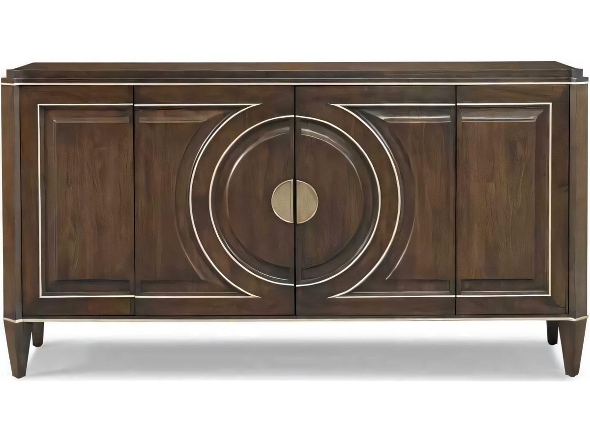 Terra Modern Leone 76-Inch Walnut Wood Sideboard Media Console Carob Brown