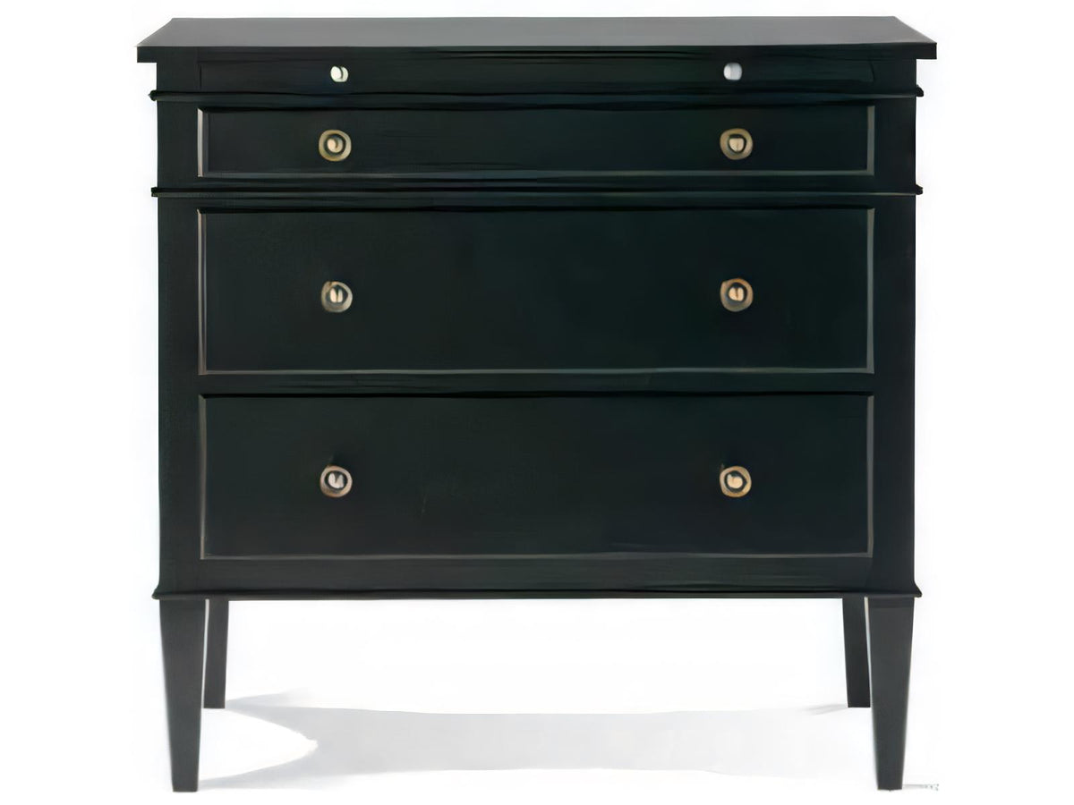 Metropolitan Classics 3-Drawer Nightstand in Black Cherry Wood