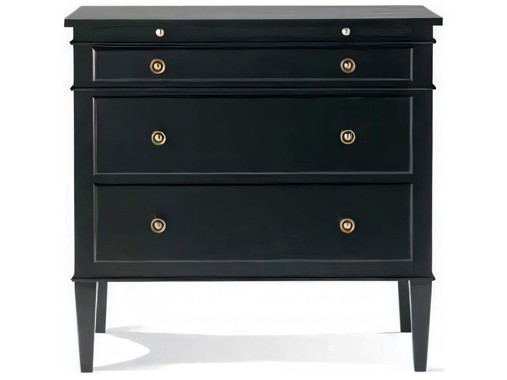 Metropolitan Classics 3-Drawer Nightstand in Black Cherry Wood