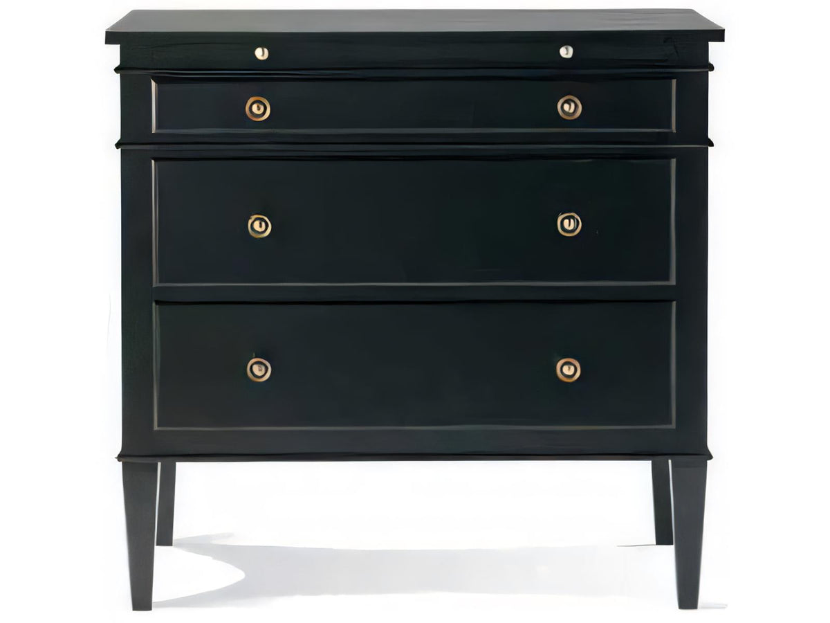 Metropolitan Classics 3-Drawer Nightstand in Black Cherry Wood