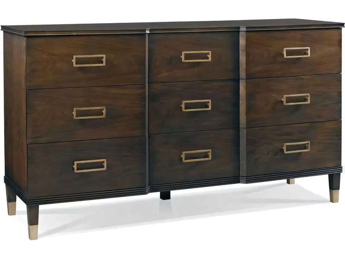 Westport Nine-Drawer Dresser with Maple and Walnut Veneers