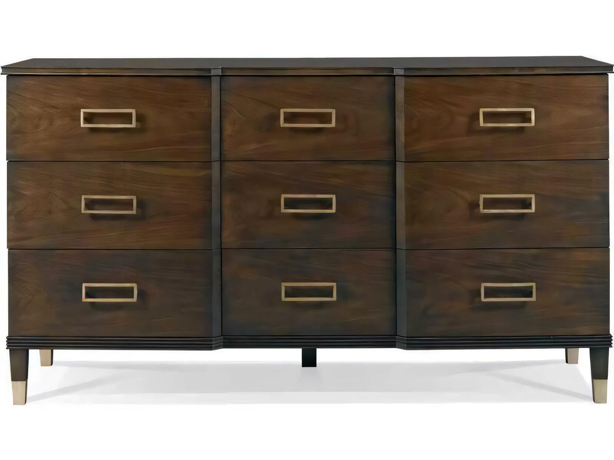 Westport Nine-Drawer Dresser with Maple and Walnut Veneers