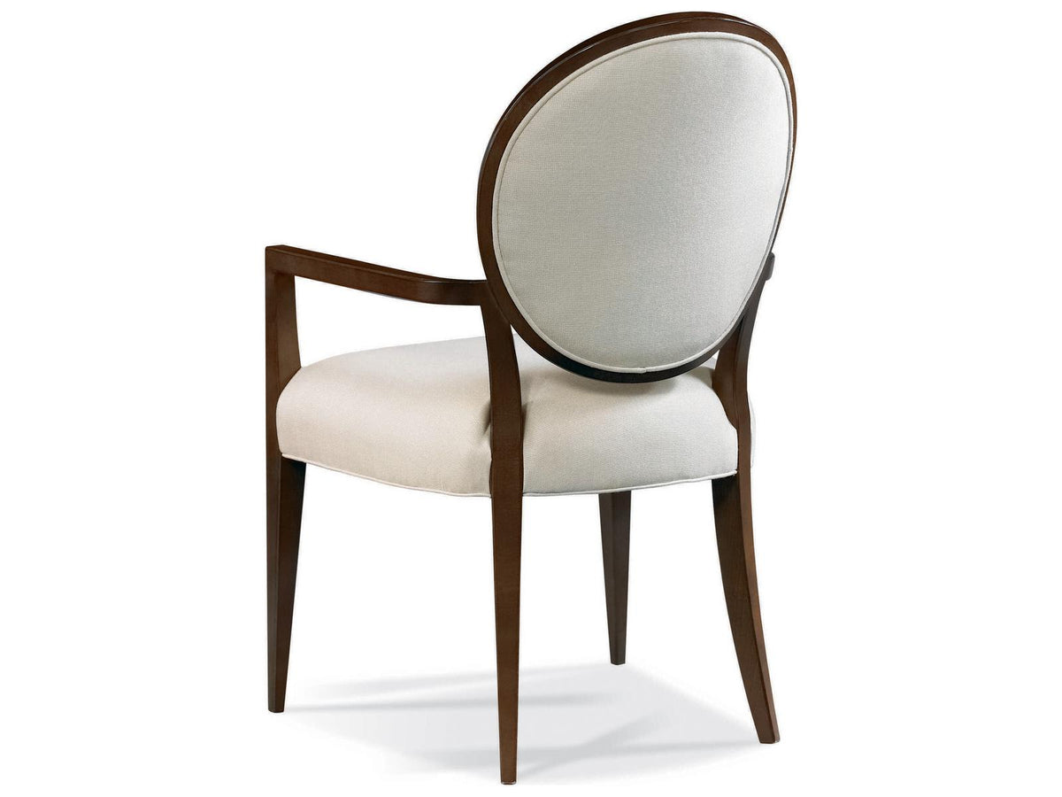 Stratos Upholstered Katie Oval Back Arm Dining Chair