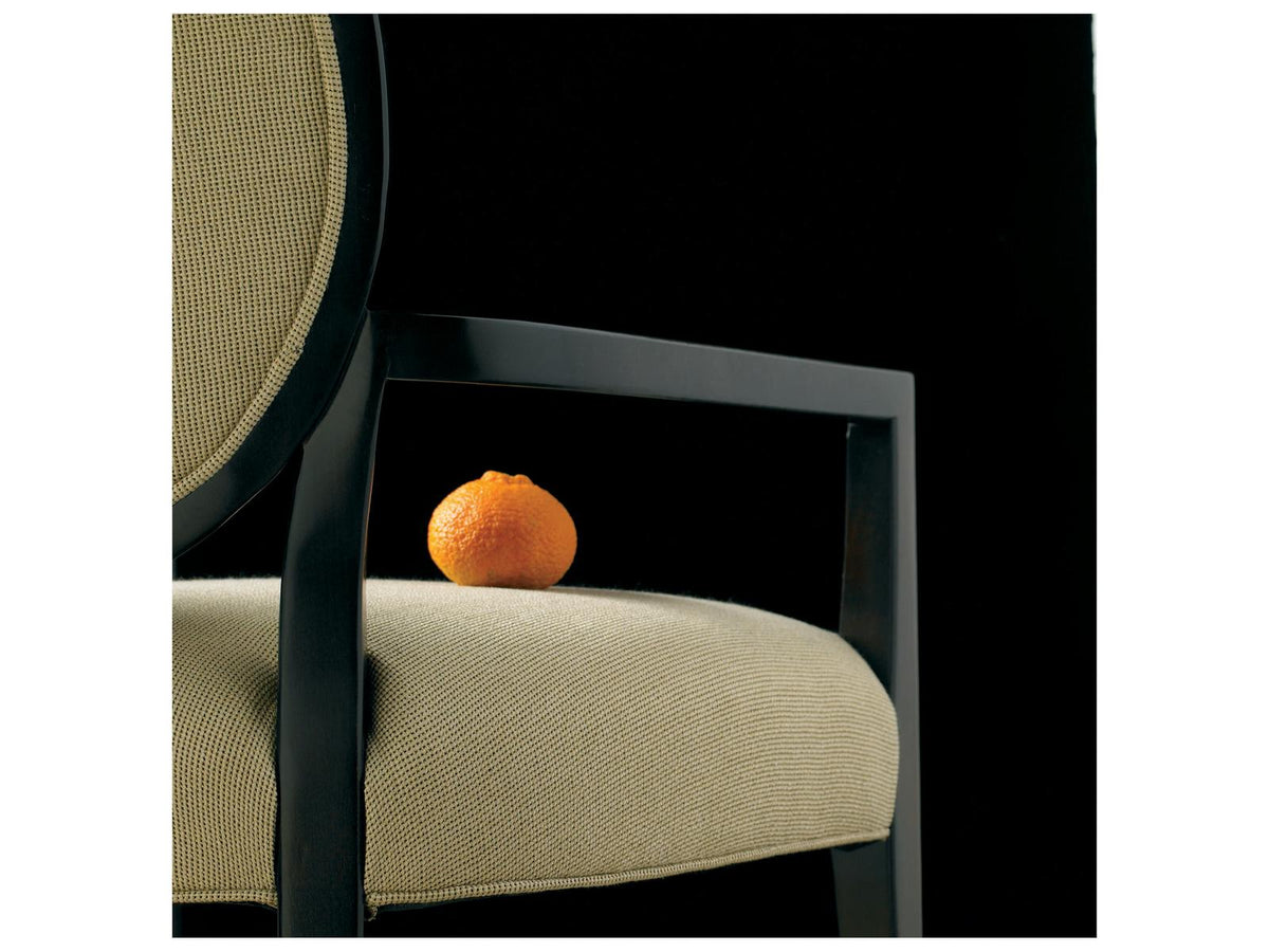 Stratos Upholstered Katie Oval Back Arm Dining Chair