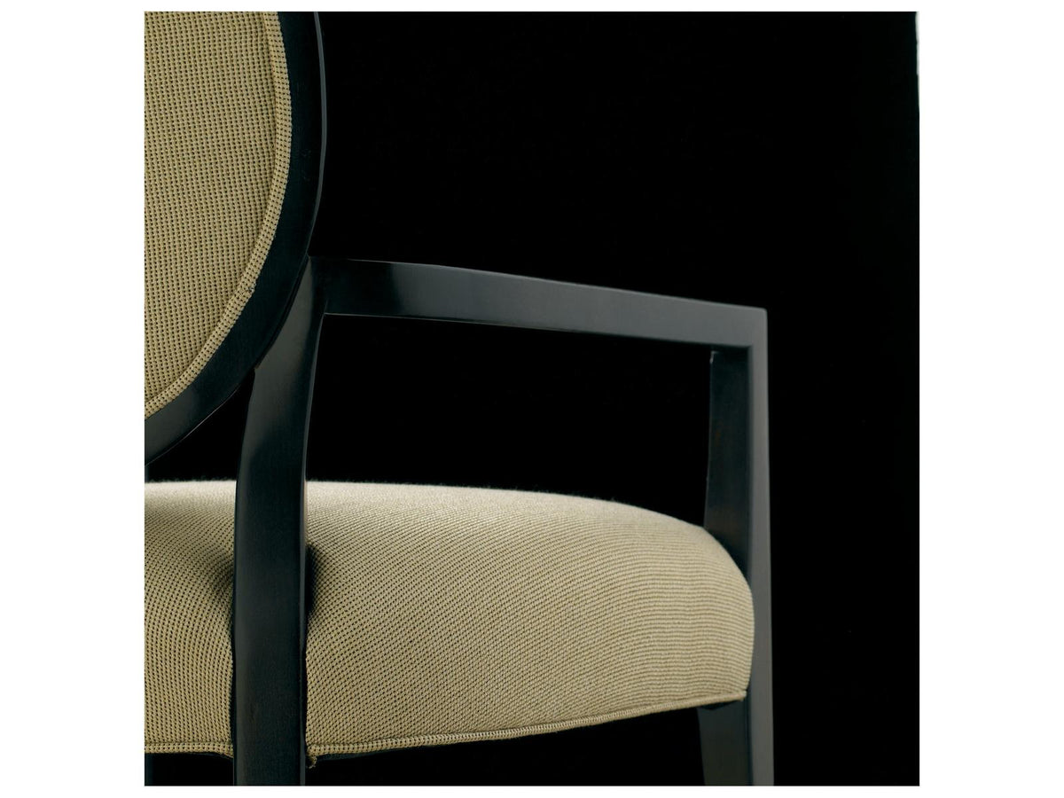 Stratos Upholstered Katie Oval Back Arm Dining Chair
