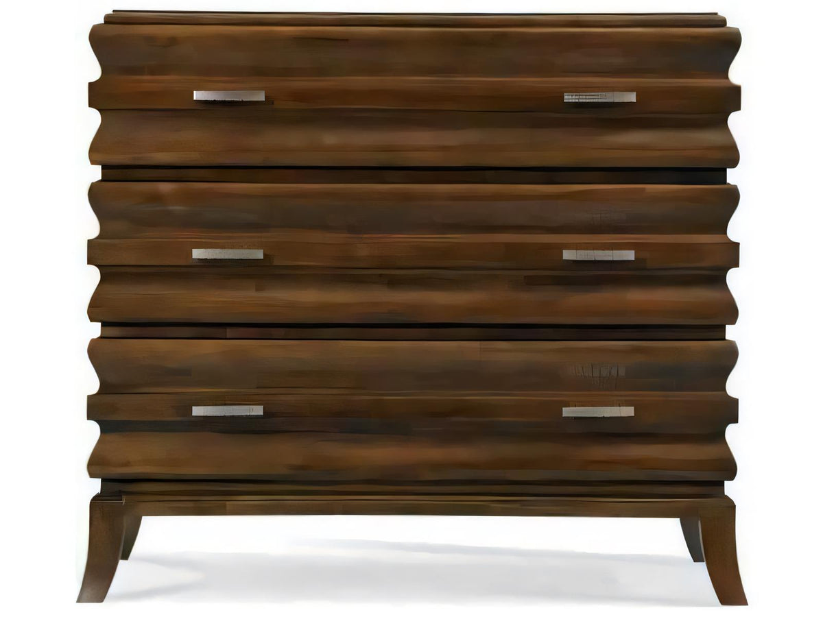 Transitions 3-Drawer Nightstand in Black Ebony Finish
