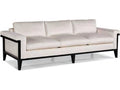 Eva 3-Seat Upholstered Sofa with Black Tie Lacquer Finish