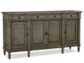 Continental Classics Large Buffet Cherry Wood French Blue Sideboard