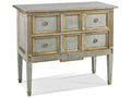 Continental Classics 2-Drawer Gray Cherry Wood Nightstand