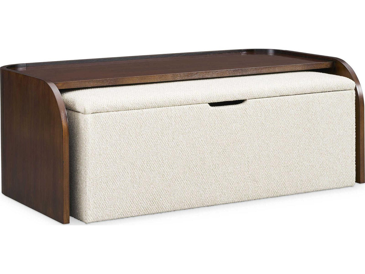 Hamilton Rectangular Wood Ash Coffee Table in Modern Walnut