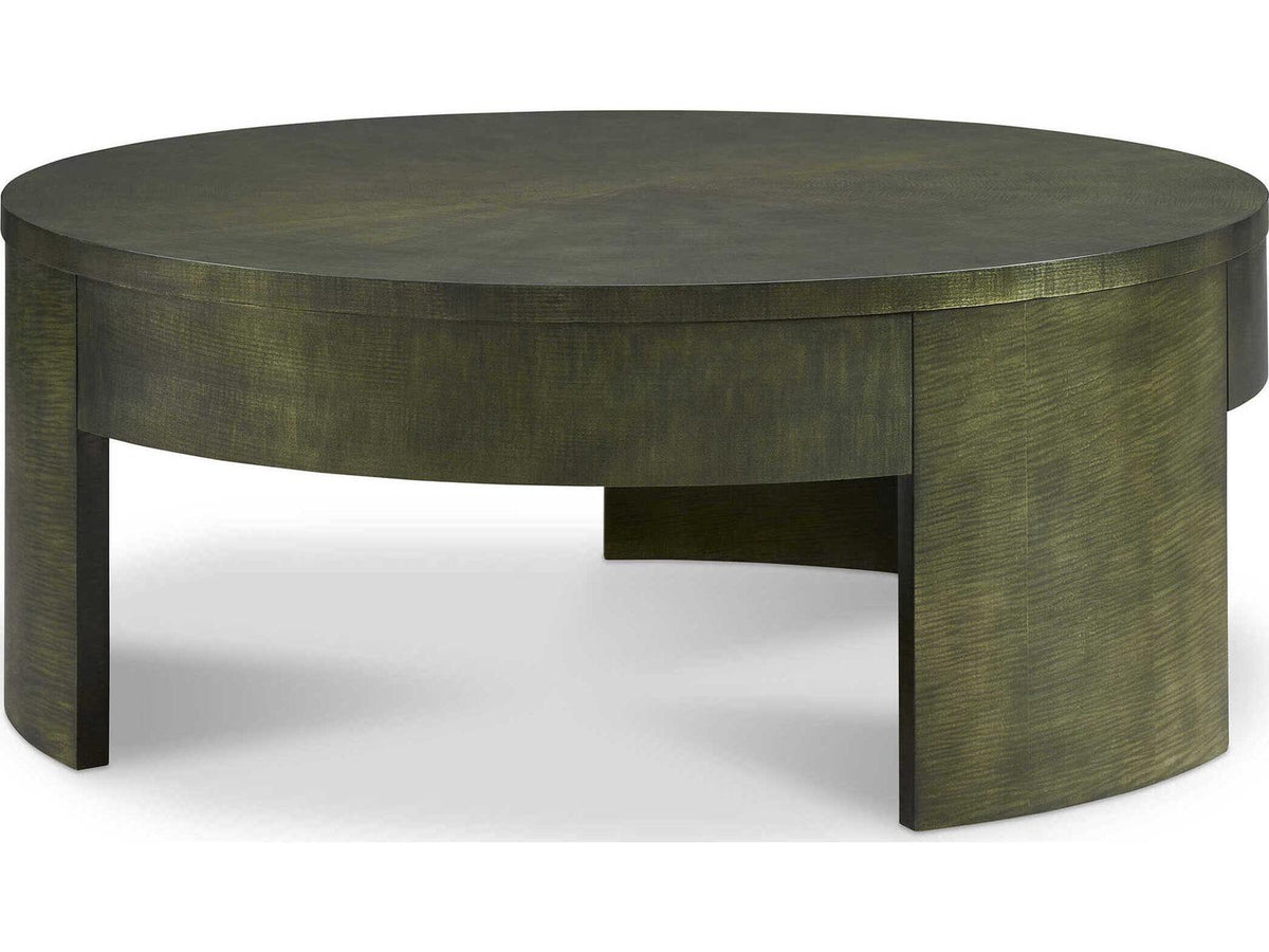 Stellan Round Wood Raven Wings Coffee Table