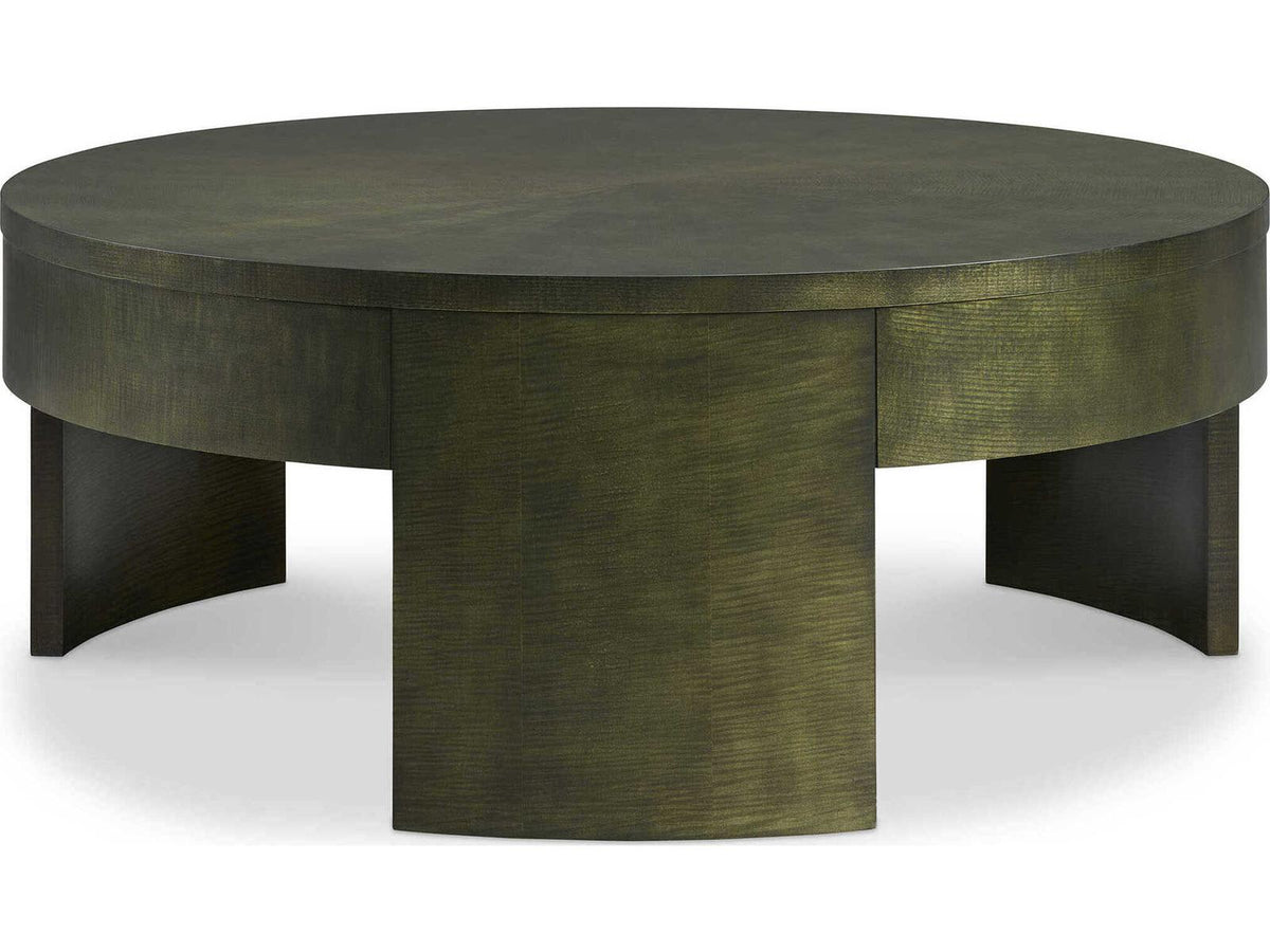 Stellan Round Wood Raven Wings Coffee Table