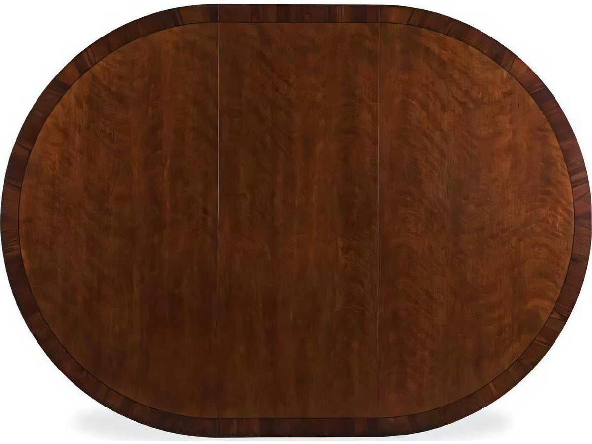 Innovation 88-Inch Oval to Rectangle Dining Table in Modern Walnut