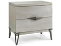 O2 Felix 2-Drawer Nightstand in Gray Maple Wood with Self-Close Glides