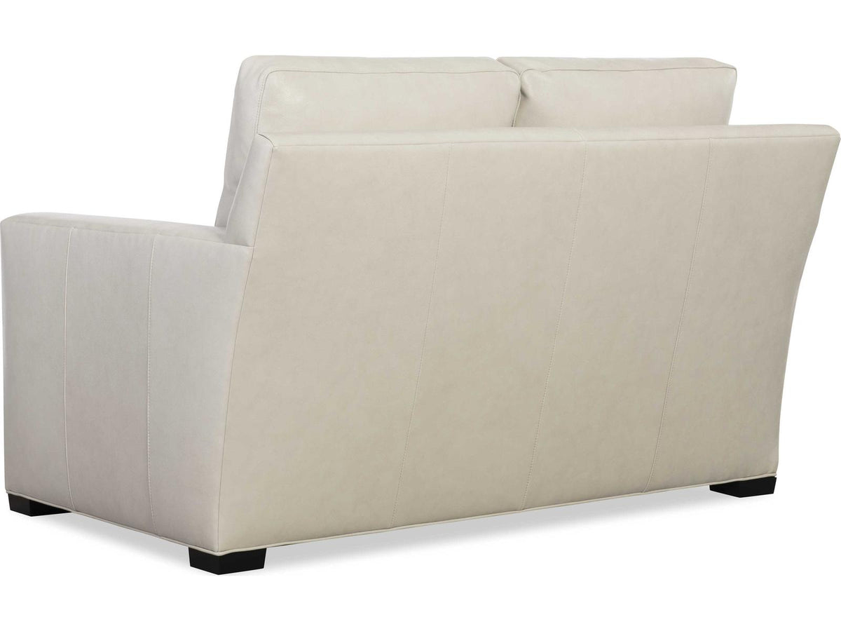 Hancock and Moore Lawson Fergus Bisque Leather Loveseat