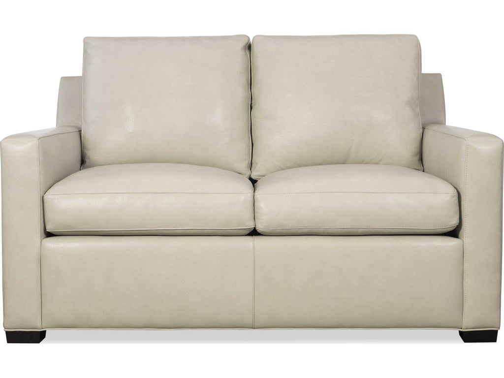 Hancock and Moore Lawson Fergus Bisque Leather Loveseat