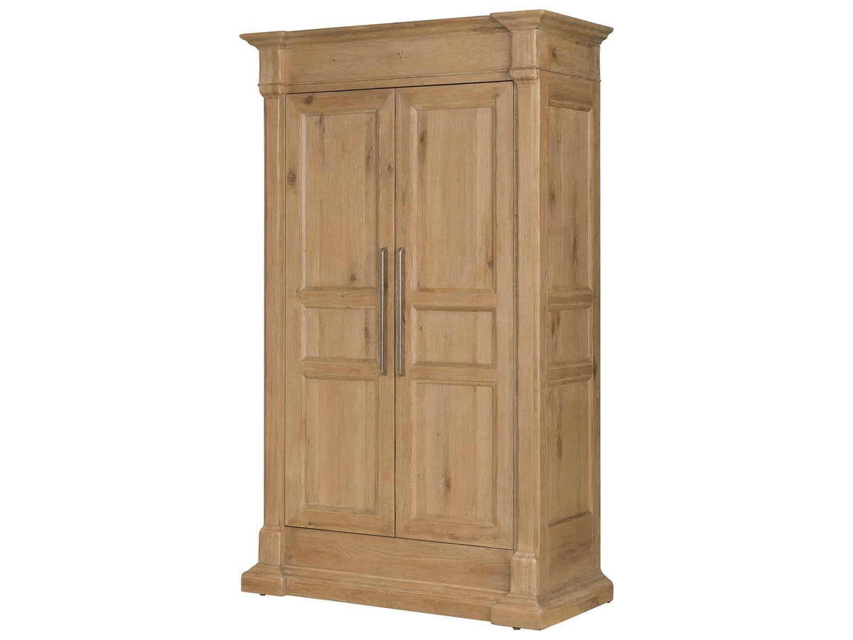 Driftwood Wardrobe with Adjustable Shelves and Jewelry Tray in Buckboard Finish
