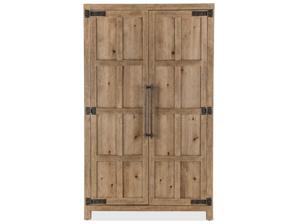 Vineyard Row Wardrobe with Mirrored Doors and Storage
