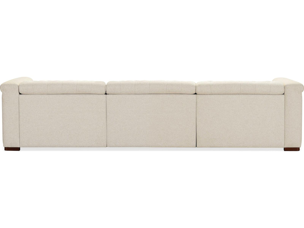 Savion Deux 3-Seat Power Reclining Fabric Sofa in Aries Beach Beige