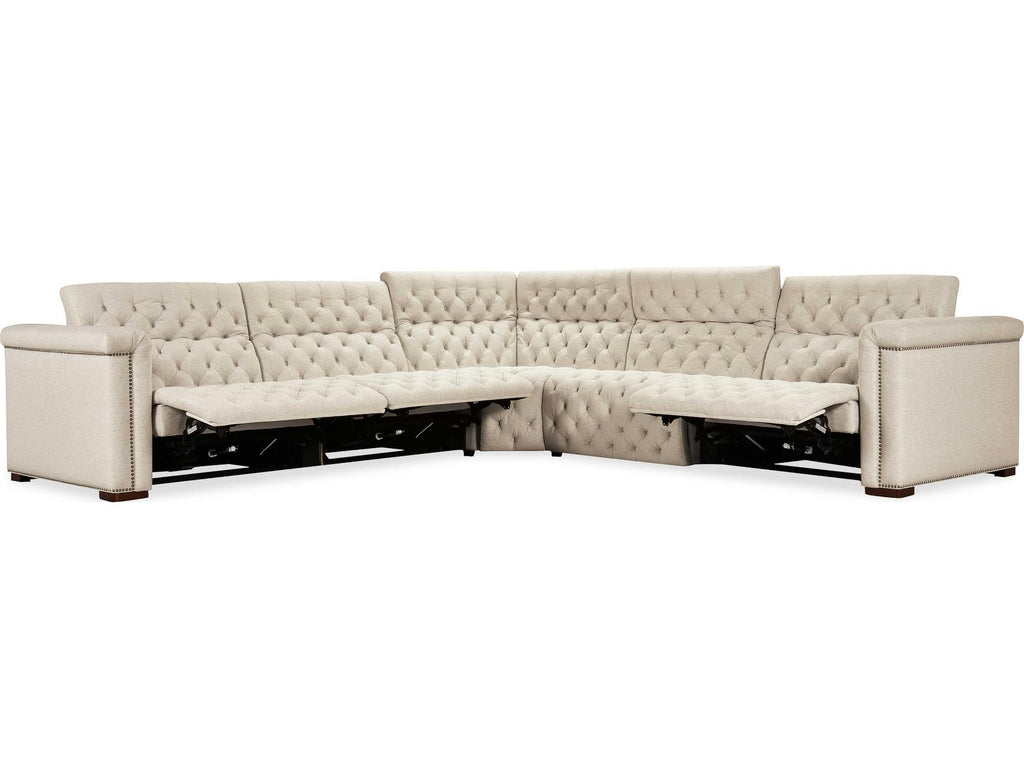 Ss Beige Faux Leather Sectional Sofa