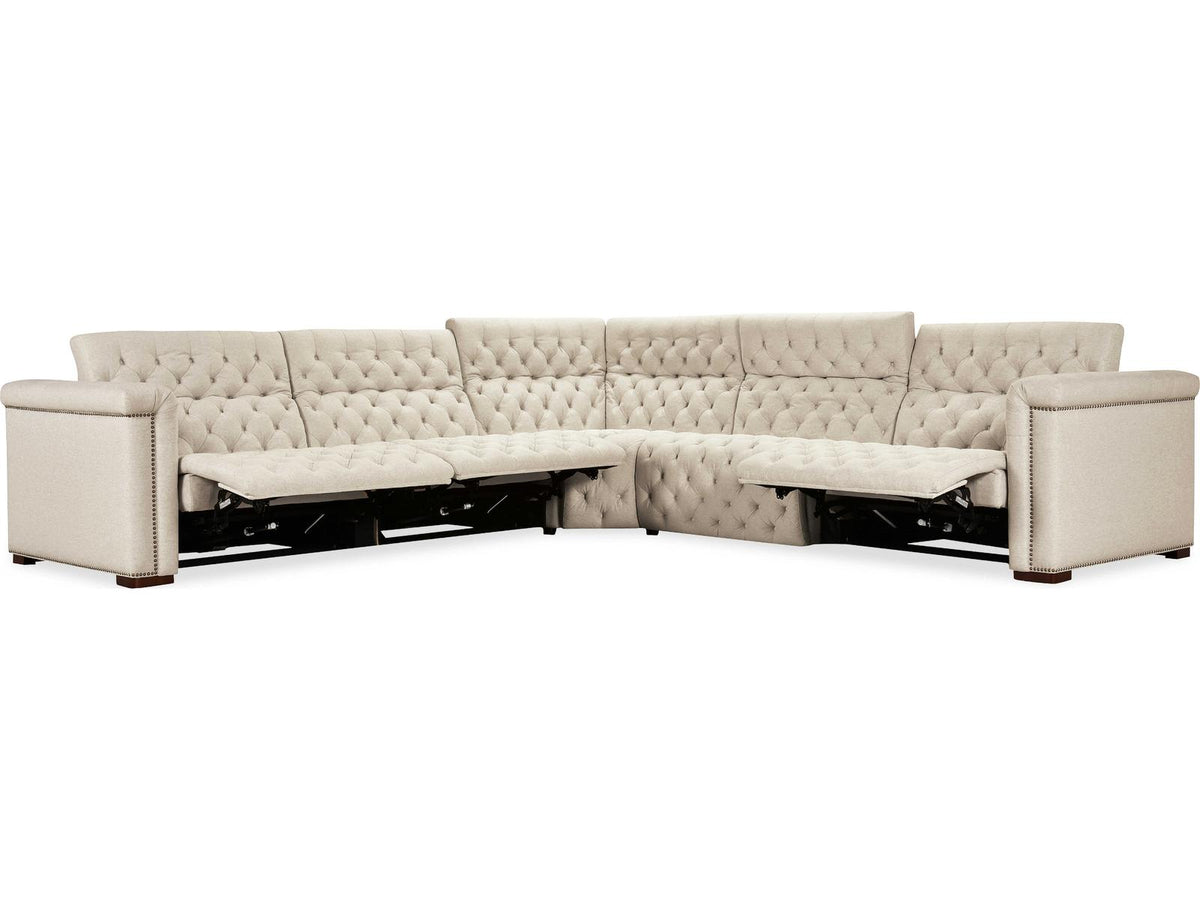 Ss Beige Faux Leather Sectional Sofa