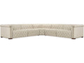 Savion Deux 5-Piece Power Reclining Sectional in Aries Beach Fabric