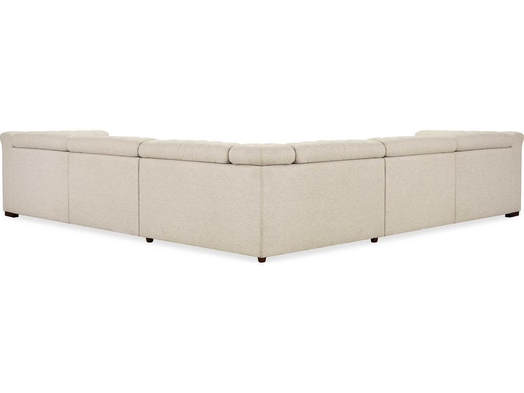 Savion Deux 5-Piece Power Reclining Sectional in Aries Beach Fabric