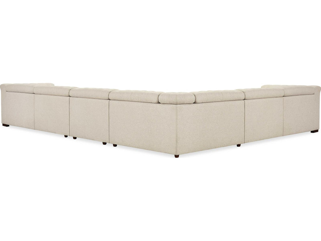 Savion Deux 6-Seat Power Reclining Fabric Sectional in Beige