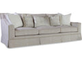 Aven Upholstered Sofa with Scalloped Back and Nailhead Trim