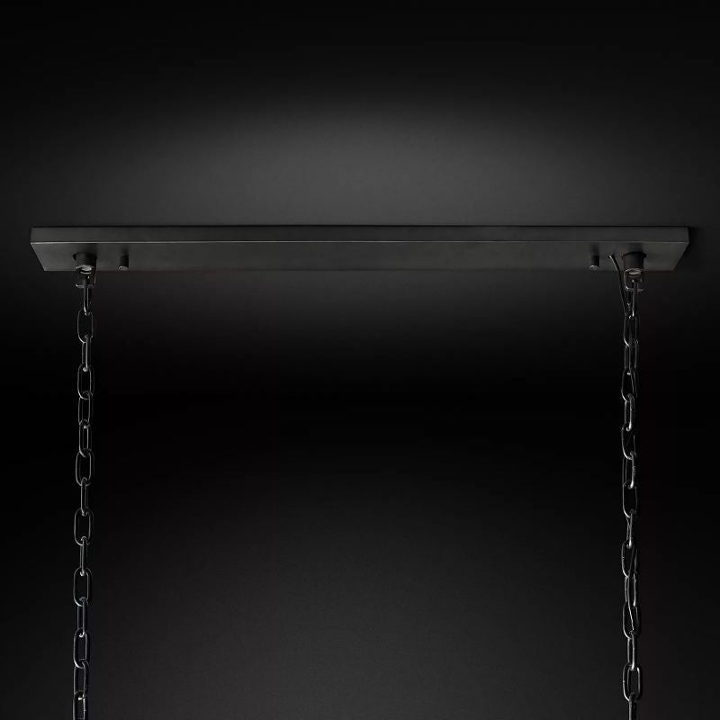 Harlow Calcite Rectangular Chandelier D 55"