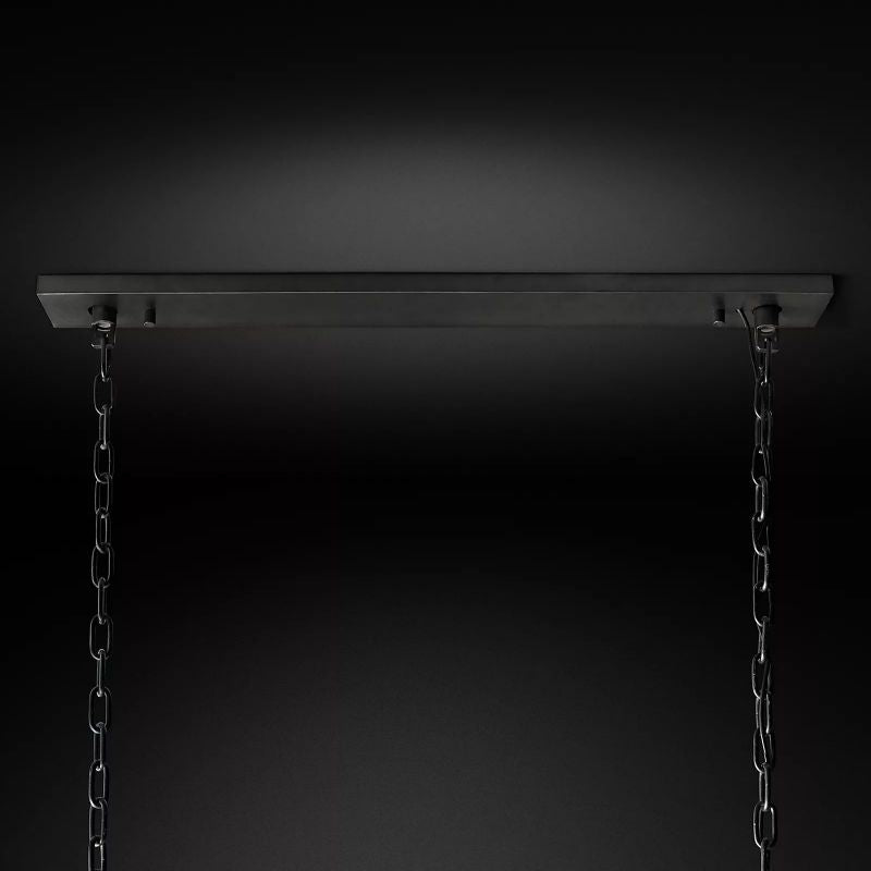 Harlow Calcite Rectangular Chandelier W 62"