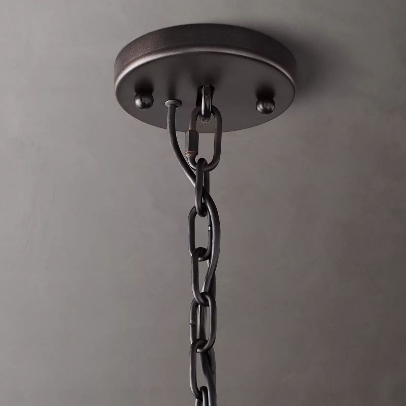Harlow Calcite Round Chandelier D19"