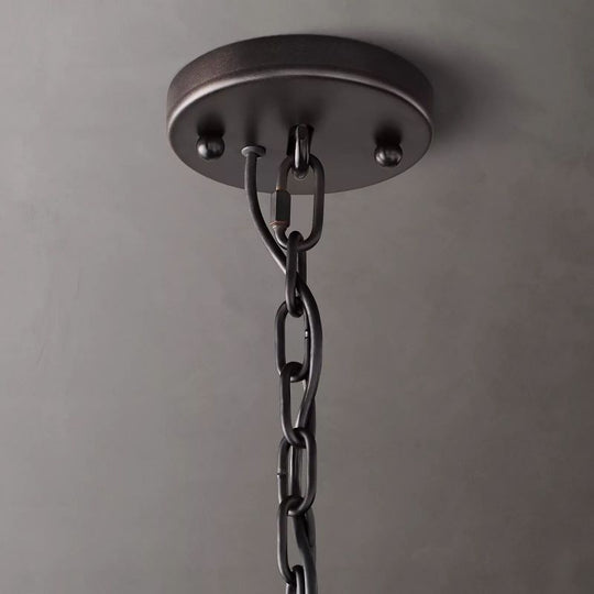 Harlow Calcite Round Chandelier D 31"