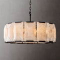 Harlow Calcite Round Chandelier D 31"