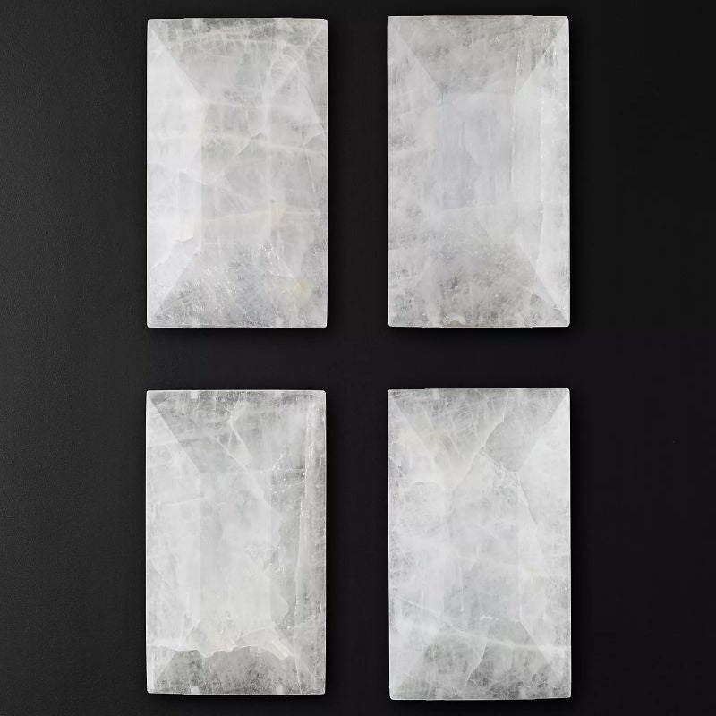 Harlow Calcite Rectangular Chandelier W 42"
