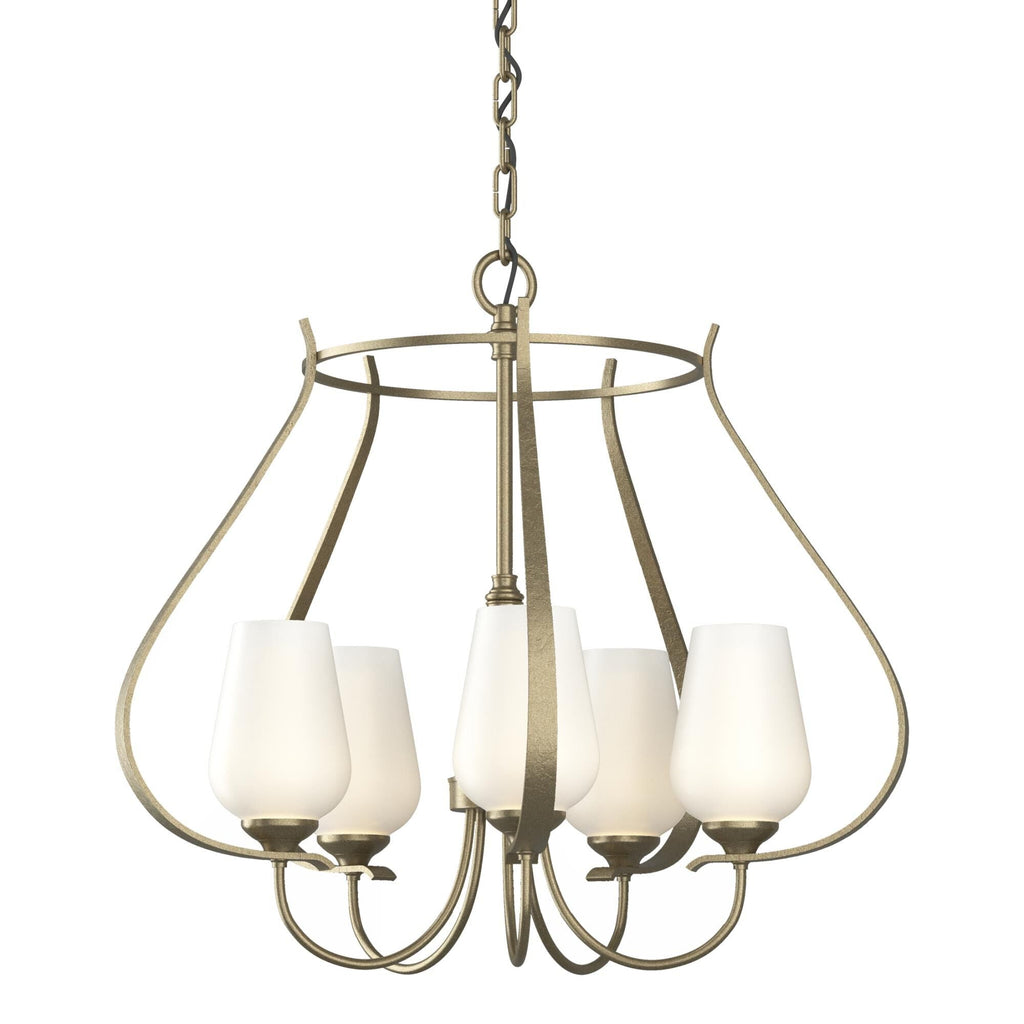 Hubbardton Forge Flora 22 Inch 5 Light Chandelier Cp8086