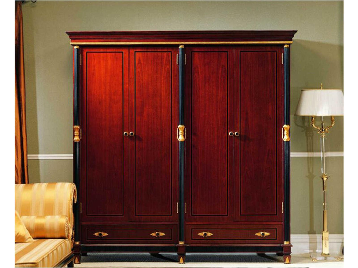 85284 Cherry Solid Wood Wardrobe Armoire