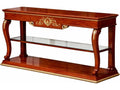E-38 Rectangular Wood Console Table with Shelf