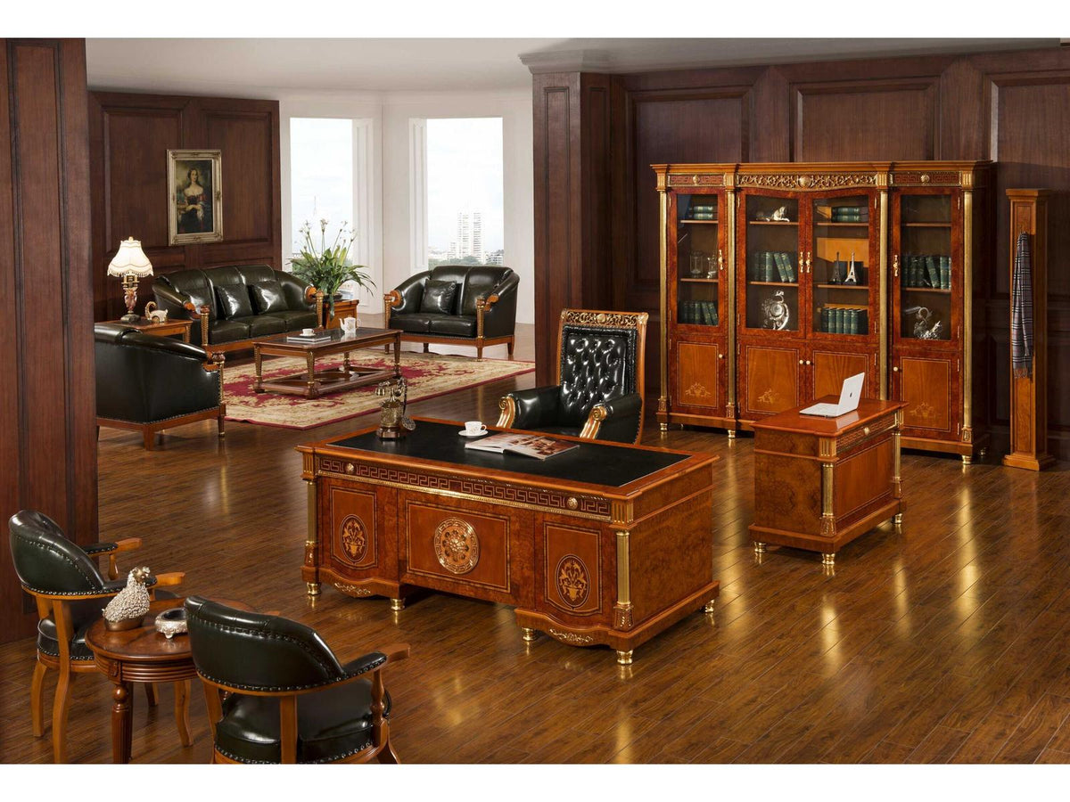 Ho Rectangular Faux Leather End Table