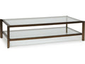 Linley Rectangular Deep Bronze Clear Glass Coffee Table